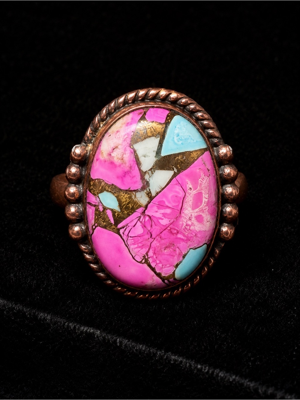 💕✨ Cotton Candy Copper Statement Ring ✨